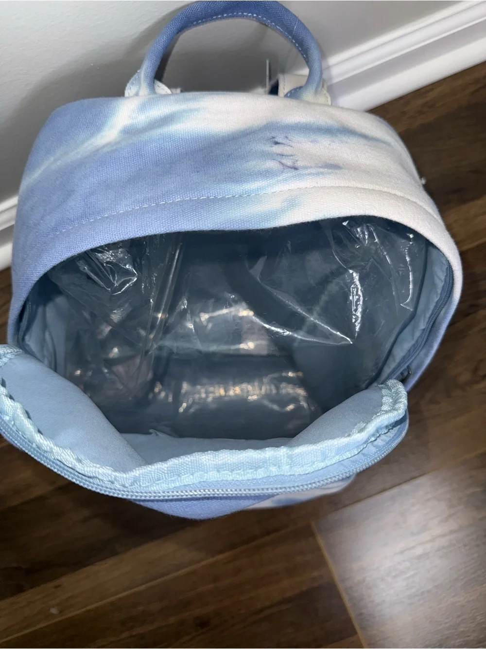 Bp Nordstrom Blue and White Tie-Dye Canvas Backpack NEW !